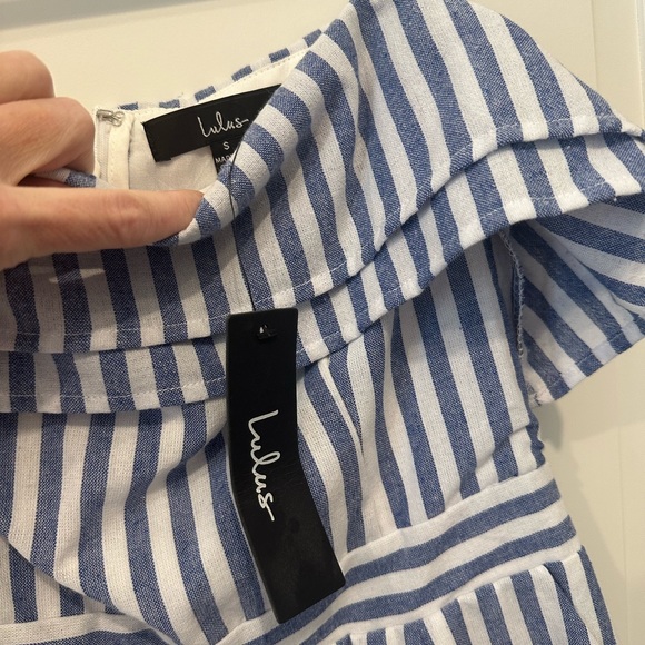 Lulu’s Striped Romper, Size Small - Picture 3 of 3